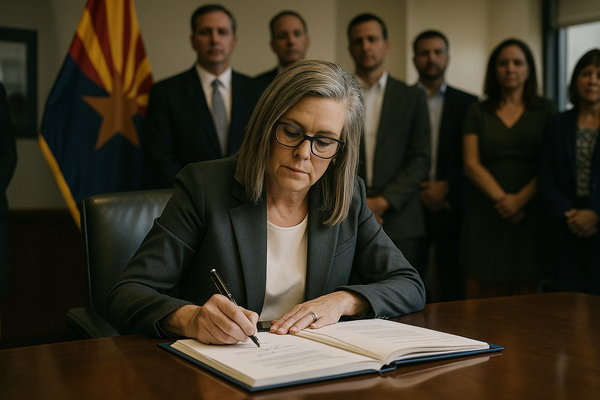 Hobbs Signs $18.3B Arizona Budget With $1.4B in Trump-Conforming Tax Cuts. The bipartisan fiscal year 2027 package, signed…