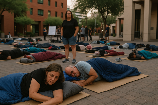 Phoenix Nonprofits Target $100,000 at July 29 Sleep Out for Homeless Services. Homeless ID Project and St. Joseph the Work…