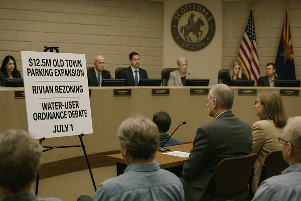 Scottsdale Council Schedules $12.5M Old Town Parking Expansion, Rivian Rezoning, and Water-User Ordinance Debate for July …