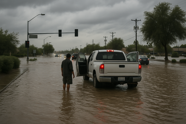 NWS Issues Flood Advisory for Maricopa County Until 10:15 p.m.. The National Weather Service warns of minor flooding in lo…