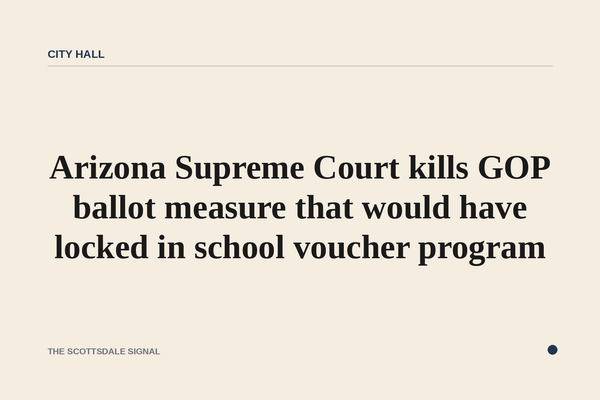 Arizona Supreme Court kills GOP ballot measure that would have locked in school voucher program. Proposition 145, designed…