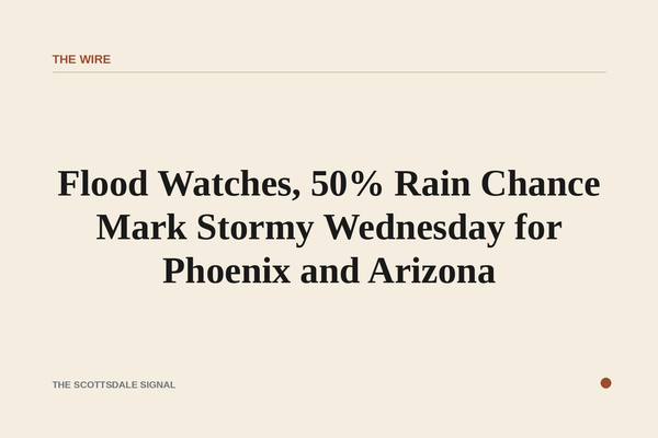 Flood Watches, 50% Rain Chance Mark Stormy Wednesday for Phoenix and Arizona. Arizona's Family meteorologist April Warneck…