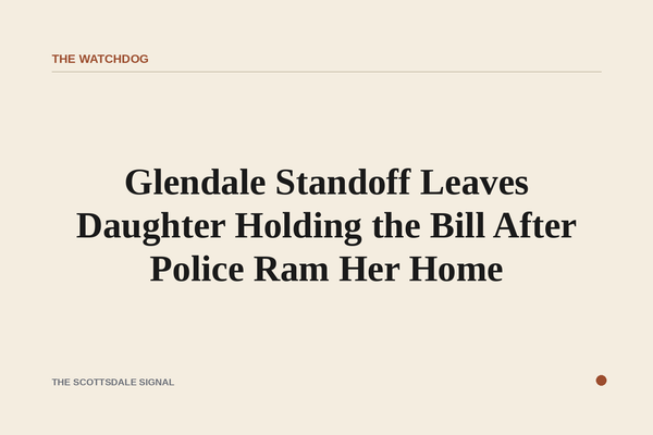 Glendale Standoff Leaves Daughter Holding the Bill After Police Ram Her Home. When Glendale SWAT destroyed a house near 75…