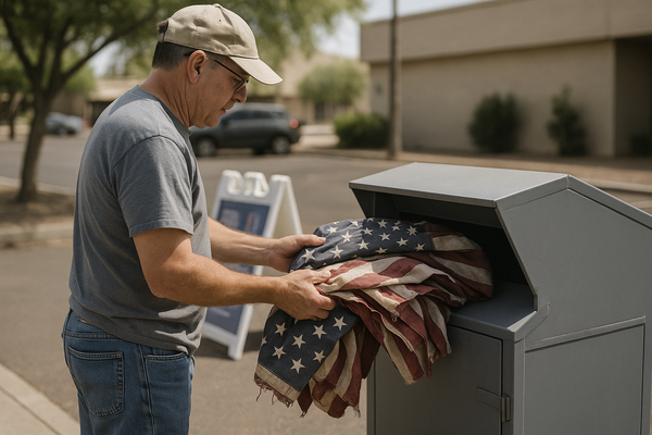 Arizona Nonprofit Sets Up Valley-Wide Collection Boxes for Worn American Flags. Honoring America's Veterans is partnering …