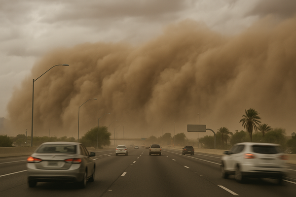 Blowing Dust, Wind Gusts Hit Phoenix Metro as First Alert Days Run Through Monday. An outflow boundary pushed wall-of-dust…