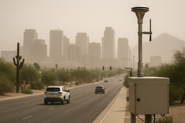 Central Phoenix Air Monitor Logs PM10 at 157 UG/M3, Crossing Unhealthy-for-Sensitive-Groups Threshold. The Central Phoenix…