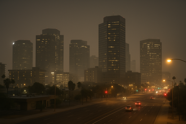 Central Phoenix Ozone Hits 73 PPB at Midnight, Crossing Sensitive-Groups Threshold. Maricopa County Air Quality Department…