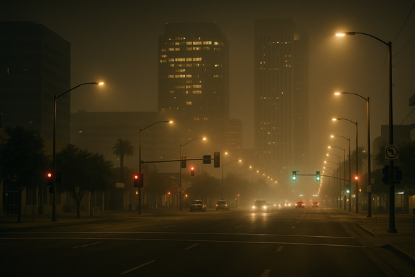 Central Phoenix Ozone Hits 82 PPB at 11 p.m., Crossing Sensitive-Groups Threshold. Maricopa County Air Quality Department …