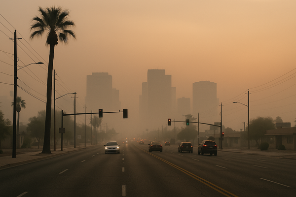 Central Phoenix PM10 Hits 169 µg/m³ at 5 a.m., Crossing Unhealthy-for-Sensitive-Groups Threshold. Maricopa County Air Qual…