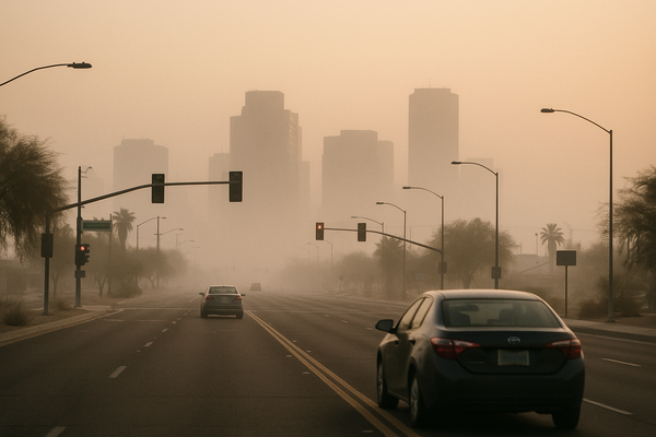 Central Phoenix PM10 Reading Hits 1,229 µg/m³ at 5 a.m., Maricopa County Data Shows. An EPA AirNow sensor at the Central P…