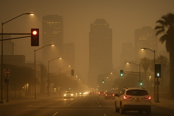 Central Phoenix PM10 Reading Hits 178 µg/m³ at 10 p.m. Tuesday. Maricopa County Air Quality Department monitoring shows pa…