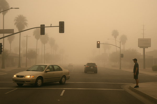 Central Phoenix PM10 Reading Hits 191 µg/m³ at 4 a.m., Crossing Unhealthy-for-Sensitive-Groups Threshold. The Maricopa Cou…