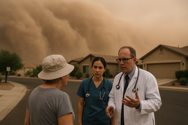 Doctors Warn Vulnerable Residents to Stay Indoors After One of Phoenix's Strongest Dust Storms on Record. Emergency physic…