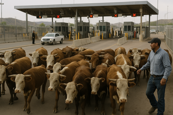 Douglas Border Crossing Reopens to Mexican Cattle Monday as Beef Prices Hit Record Highs. The USDA selected the Arizona po…