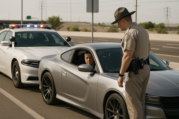 Driver Clocked at 114 mph on Loop 202 Tells Trooper He Was Testing New Tires. An Arizona DPS trooper on a Tempe overpass s…