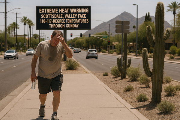 EXTREME HEAT WARNING: Scottsdale, Valley Face 110–117-Degree Temperatures Through Sunday. The National Weather Service has…