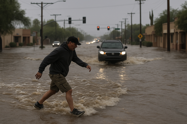 Flood Watch covers much of Arizona Wednesday as flash flooding threat peaks this afternoon. Rainfall totals of one to thre…