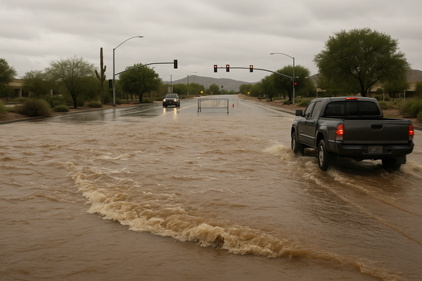 Flood Watch in Effect for Phoenix Valley and High Country Through Monday. A First Alert Weather Day brings a 40% storm cha…