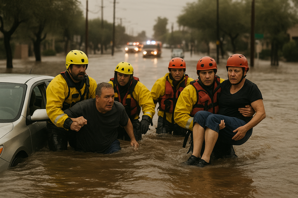 Floodwaters Swamp Mesa and Scottsdale Streets, Prompt Multiple Water Rescues. Wednesday storms sent six to seven inches of…