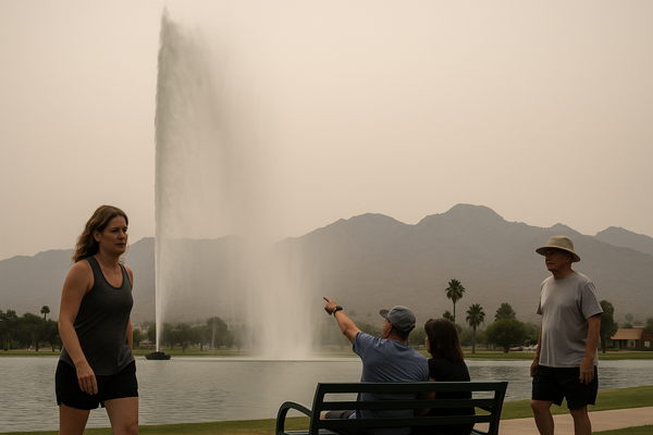 Fountain Hills Ozone Hits 81 PPB, Crossing Unhealthy-for-Sensitive-Groups Threshold. The EPA AirNow monitor at Fountain Hi…