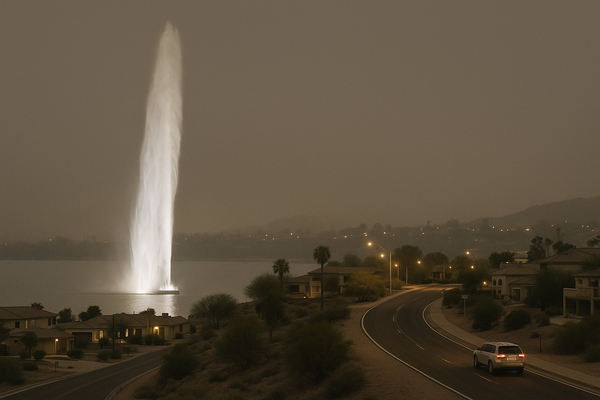 Fountain Hills Ozone Hits Unhealthy-for-Sensitive-Groups Level at 11 p.m. Sunday. The Maricopa County Air Quality Departme…