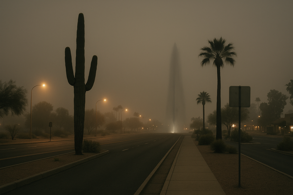 Fountain Hills Ozone Hits Unhealthy-for-Sensitive-Groups Level at 11 p.m. Wednesday. The EPA AirNow monitor at Fountain Hi…