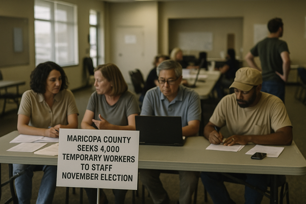 Maricopa County Seeks 4,000 Temporary Workers to Staff November Election. The county is running a mass hiring push for pai…