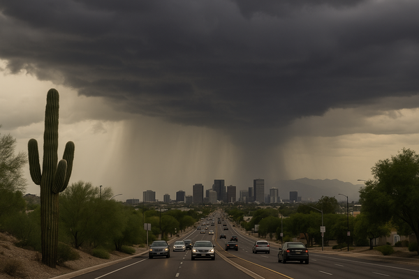 Monsoonal Flow to Boost Storm Chances Friday and Saturday as Phoenix Heat Warning Continues. Increased moisture from a mon…