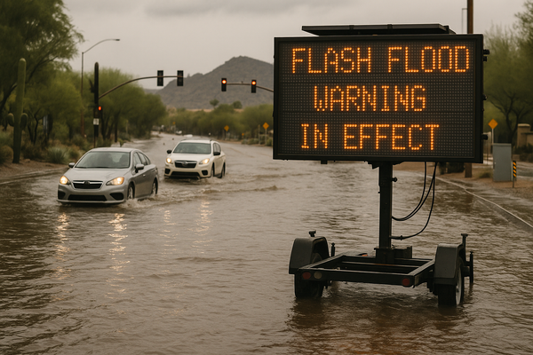 NWS Flash Flood Warning in Effect for Scottsdale, Paradise Valley Until 4:45 p.m.. The National Weather Service issued a F…