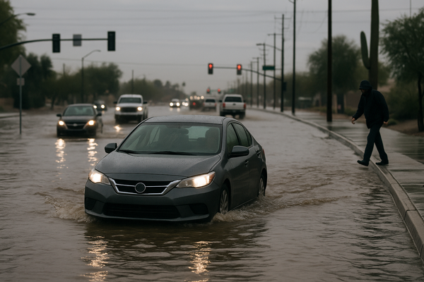 NWS Flood Advisory Covers Maricopa County Through 12:15 a.m. Monday. The National Weather Service issued a minor flood adv…