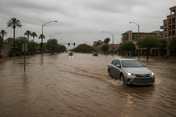 NWS Flood Warning Covers Paradise Valley and Downtown Scottsdale Until 5 a.m.. The National Weather Service issued a sever…