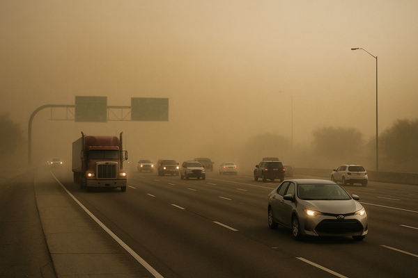 NWS Issues Dust Advisory for Maricopa County Highways Late Monday. A wall of dust moving west at 40 mph prompted a brief N…