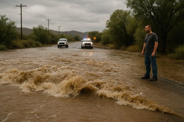 NWS Issues Flash Flood Warning for Gila and Maricopa Counties Through 3:30 p.m.. Doppler radar shows thunderstorms droppin…