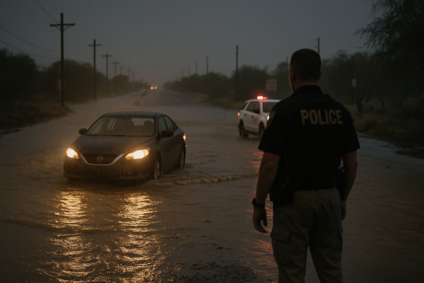 NWS Issues Flash Flood Warning for Maricopa and Pinal Counties Through 2:15 A.M.. Doppler radar confirmed thunderstorms dr…