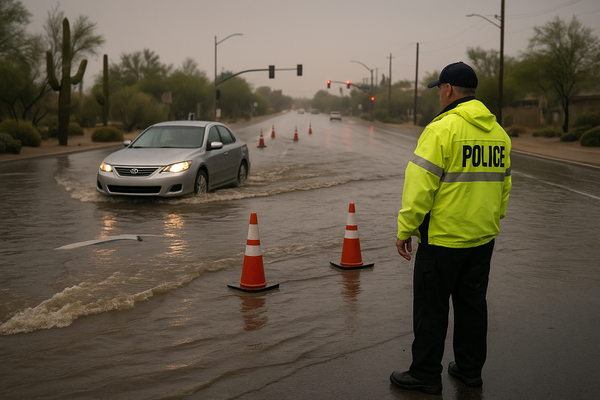NWS Issues Flash Flood Warning for Scottsdale, Maricopa County Through 5 p.m.. Doppler radar shows thunderstorms dropping …