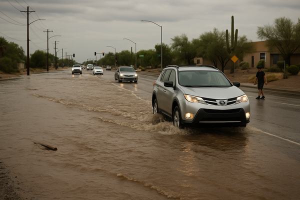 NWS Issues Flood Advisory for Maricopa County Until 7:30 p.m. Saturday. The National Weather Service warns of minor floodi…