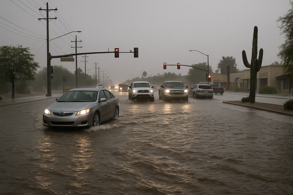 NWS Issues Flood Advisory for Scottsdale, Phoenix Area Through 1:45 a.m.. The National Weather Service warned of minor flo…