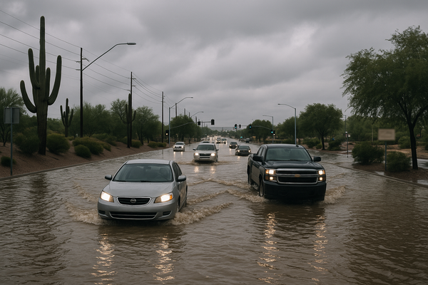 NWS Issues Flood Watch for Scottsdale, Paradise Valley and Most of Metro Phoenix Through Saturday Night. The National Weat…