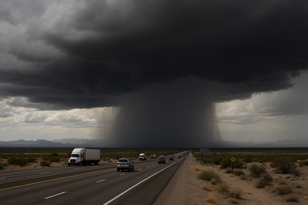 NWS Issues Severe Thunderstorm Warning for I-10 Corridor West of Tonopah. A storm packing 60 mph gusts and penny-size hail…