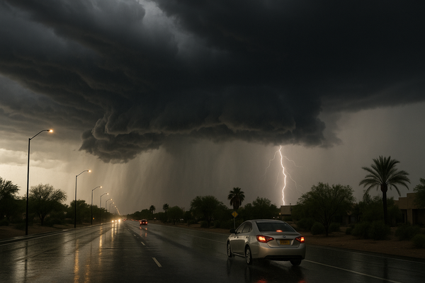 NWS Issues Severe Thunderstorm Warning for Maricopa County Until 8:45 p.m.. The National Weather Service warns of 60 mph w…