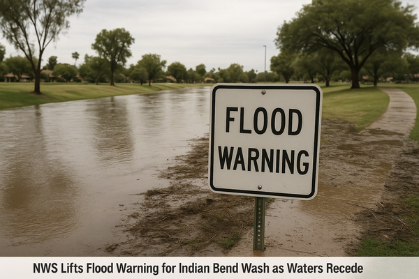 NWS Lifts Flood Warning for Indian Bend Wash as Waters Recede. The National Weather Service canceled a Flood Warning for t…