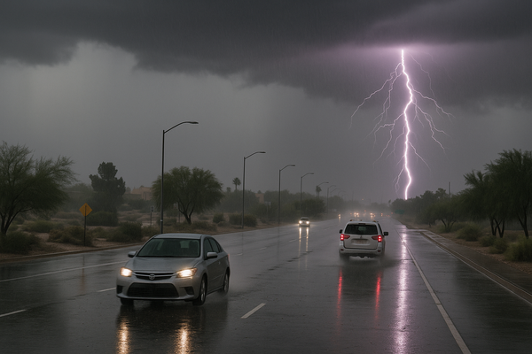 NWS Warns of 50 mph Wind Gusts, Lightning and Flooding Risk Across Scottsdale and Valley. A line of strong thunderstorms t…