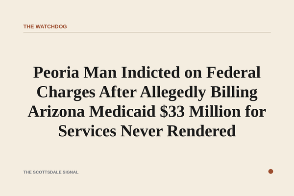 of a blank federal indictment document on a wooden desk, natural window light, no text visible