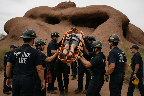 Phoenix and Tempe Crews Rescue Injured Hiker From Hole in the Rock. Firefighters used ladders, rope systems, and a special…