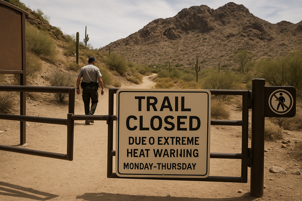 Phoenix Closes Camelback, Piestewa Peak, South Mountain Trails Monday Through Thursday During Extreme Heat Warning. The ci…