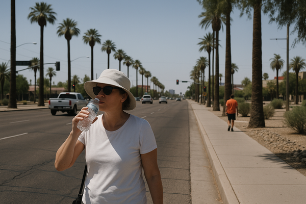 Phoenix Faces 112-Degree High Friday Before Monsoon Storms Move In This Weekend. An Extreme Heat Warning covers the Valley…