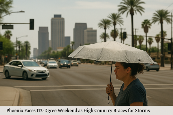 Phoenix Faces 112-Degree Weekend as High Country Braces for Storms. Extreme heat will grip the Valley Saturday and Sunday …