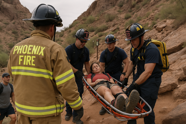Phoenix Fire Rescues 3 Hikers From Camelback Mountain in Single Day. A woman airlifted from Echo Canyon Trail with a 104-d…