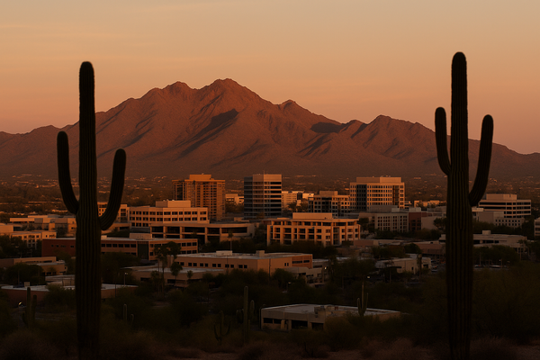 Phoenix Firefighters Rescue Overheated Child From Camelback Mountain as Temperatures Hit 116. A boy hiking with his parent…