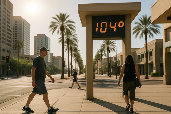 Phoenix Heat Holds at 104 Through Sunday Before Statewide Rain Returns Monday. FOX 10 meteorologist Erica Horvatin forecas…